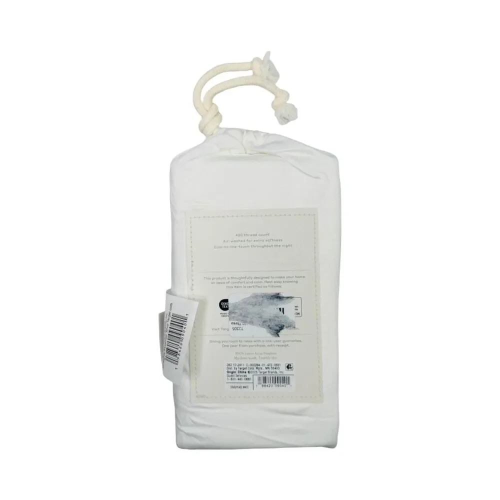 Casaluna Blissful Pillowcases - Set of 2 - Standard / Queen - White - 400 TC